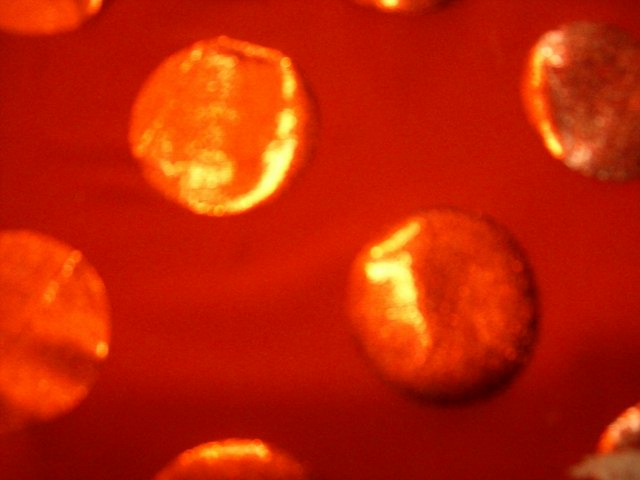 6.Red Foil Bubbles